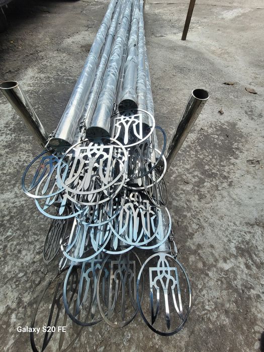 Флагшток на могилу з нержавіючої сталі