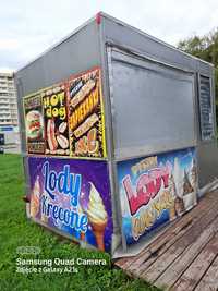 Przyczepa gastronomiczna, maszyna lodów, Fast food