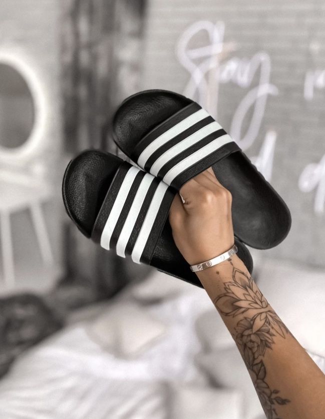 Adidas Slides Black шльопанці