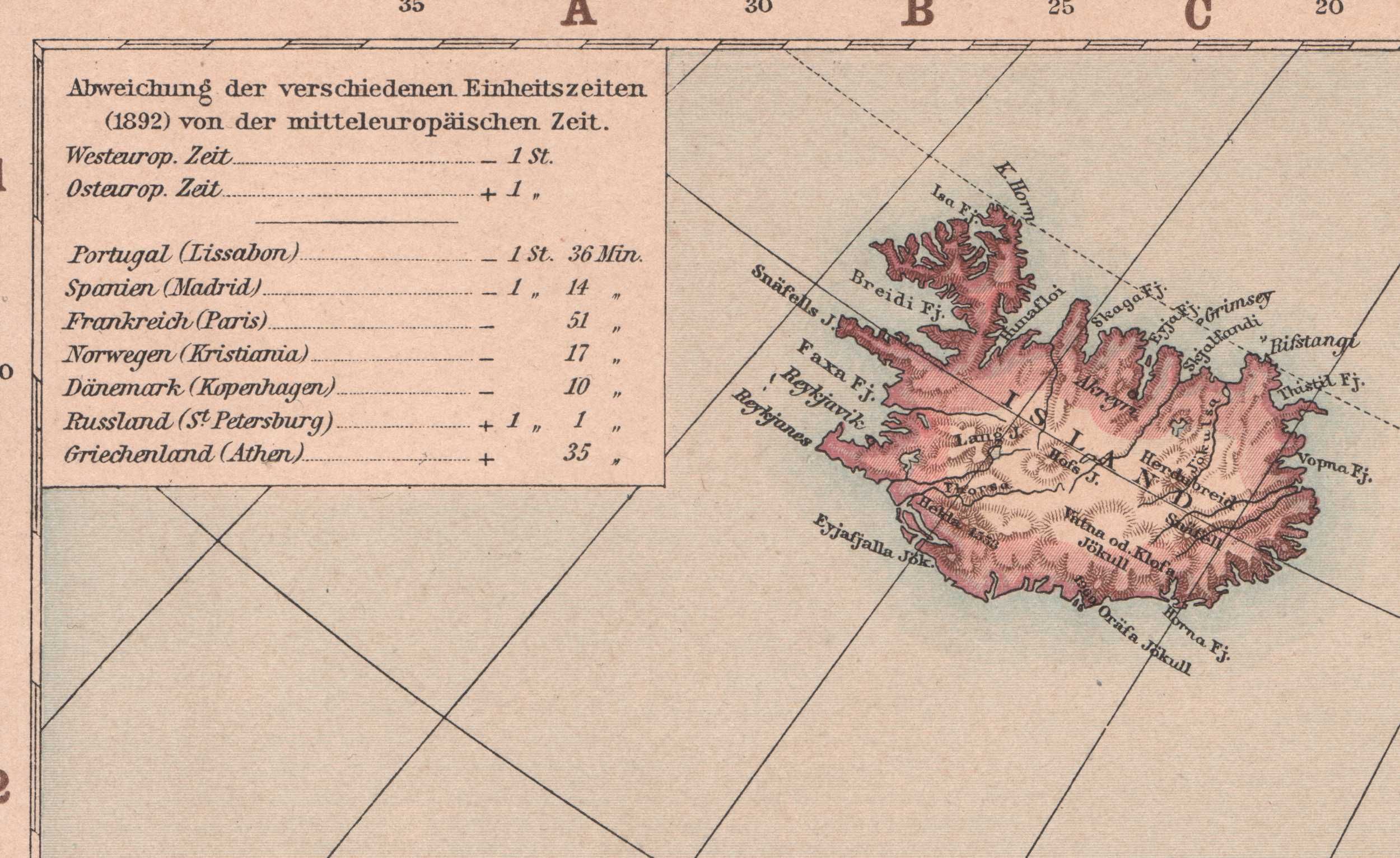 Europa. Duża efektowna mapa 1893 r. autentyk