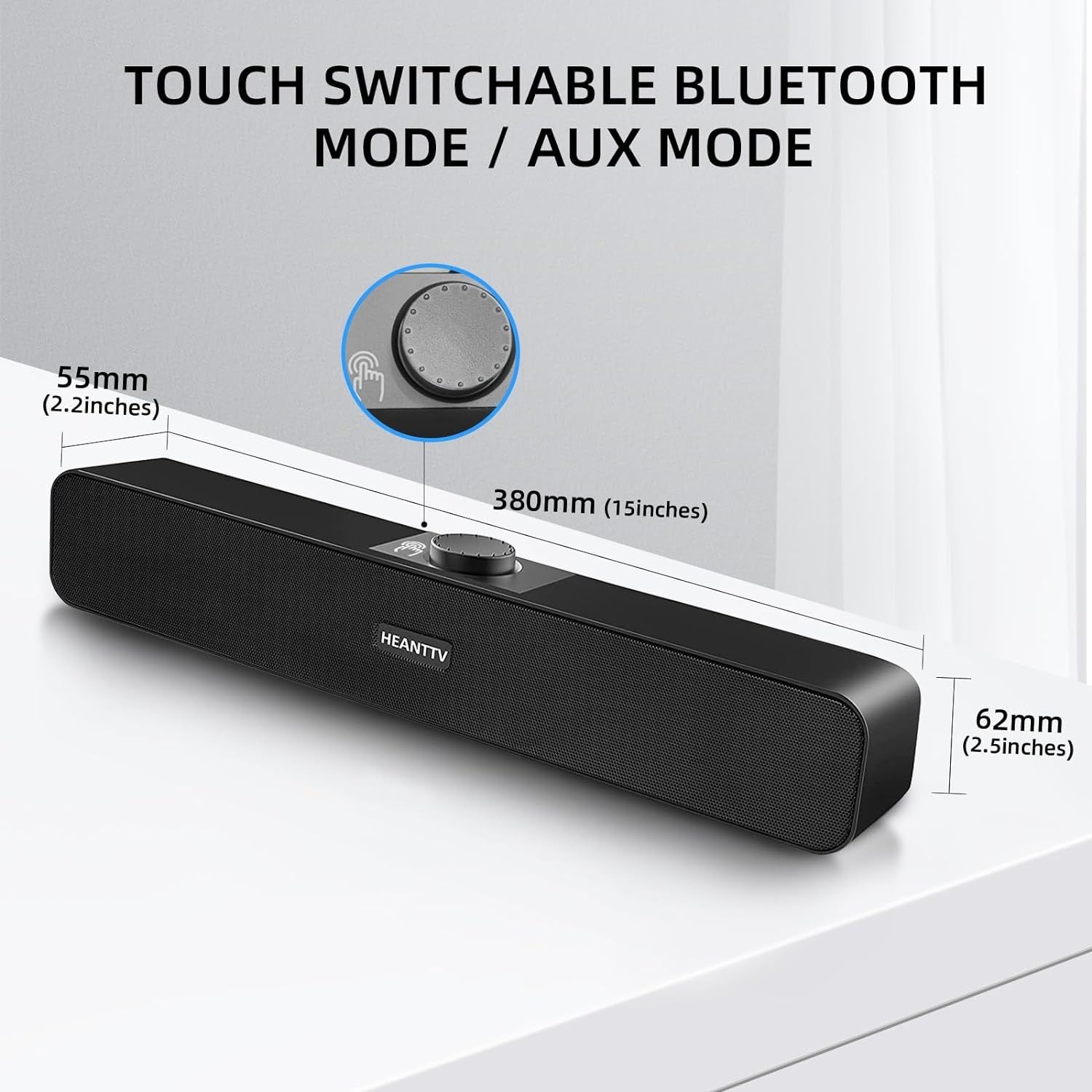 Soundbar do komputera HEANTTV USB / Bluetooth