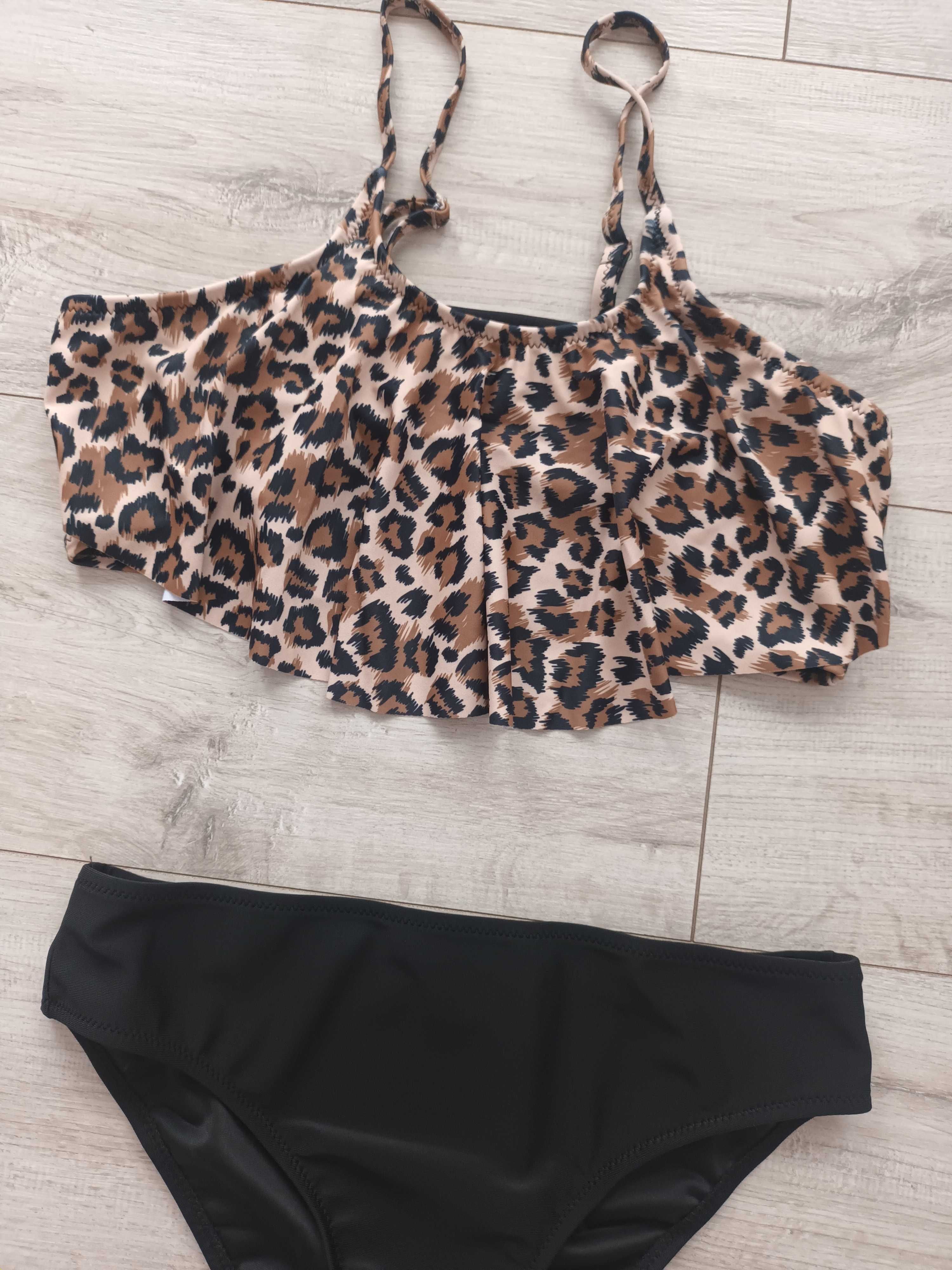 Nowy kostium strój kąpielowy tankini, r. 158/164 kąpielówki
