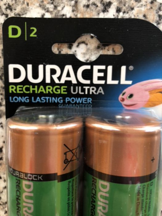 Duracell Rechargeable D- pack 2