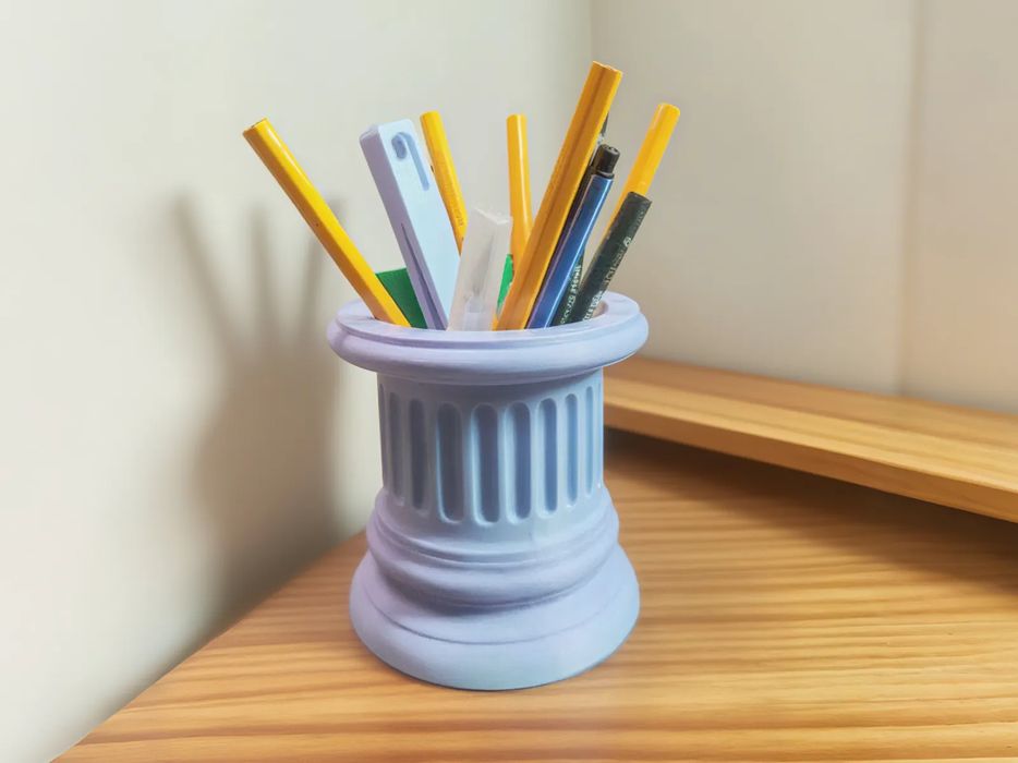 Suporte para canetas Coluna Romana - Ideal para exibir blind boxes