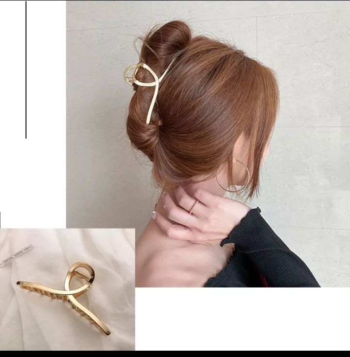 Заколка для волос золото