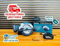 Аккумуляторная циркулярная пила паркетка Makita DHS680 36V 8A 185 диск