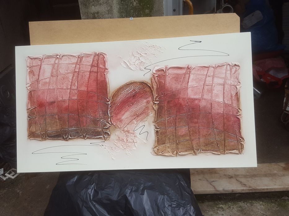 Quadro  em relevo  artesanal  do artista  Val Verde