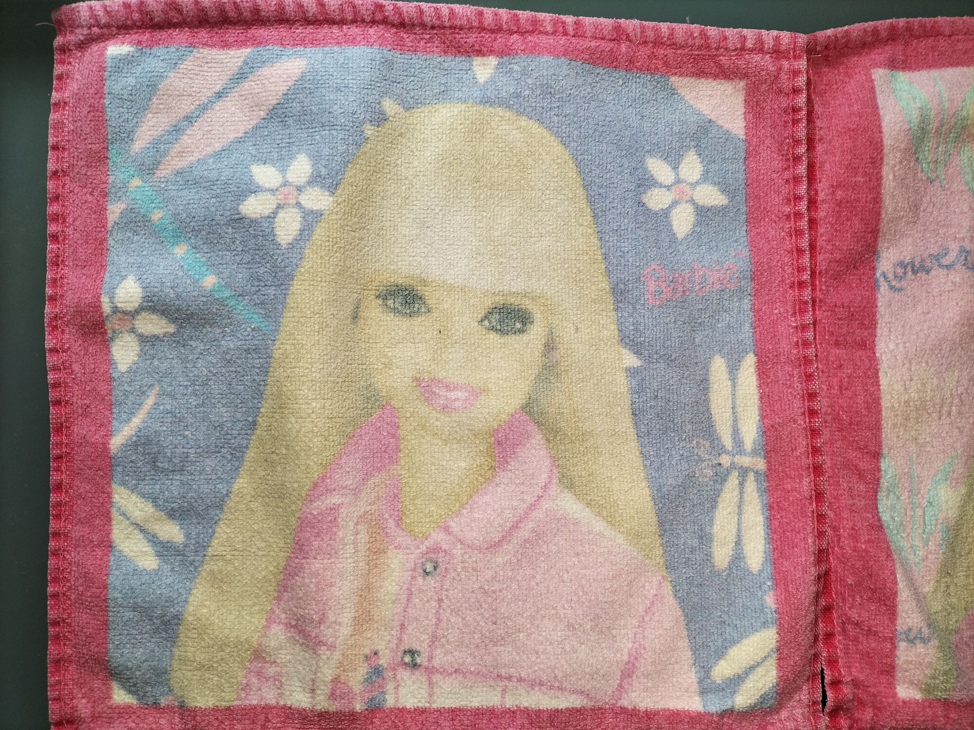 Dwa małe ręczniczki Barbie, vintage