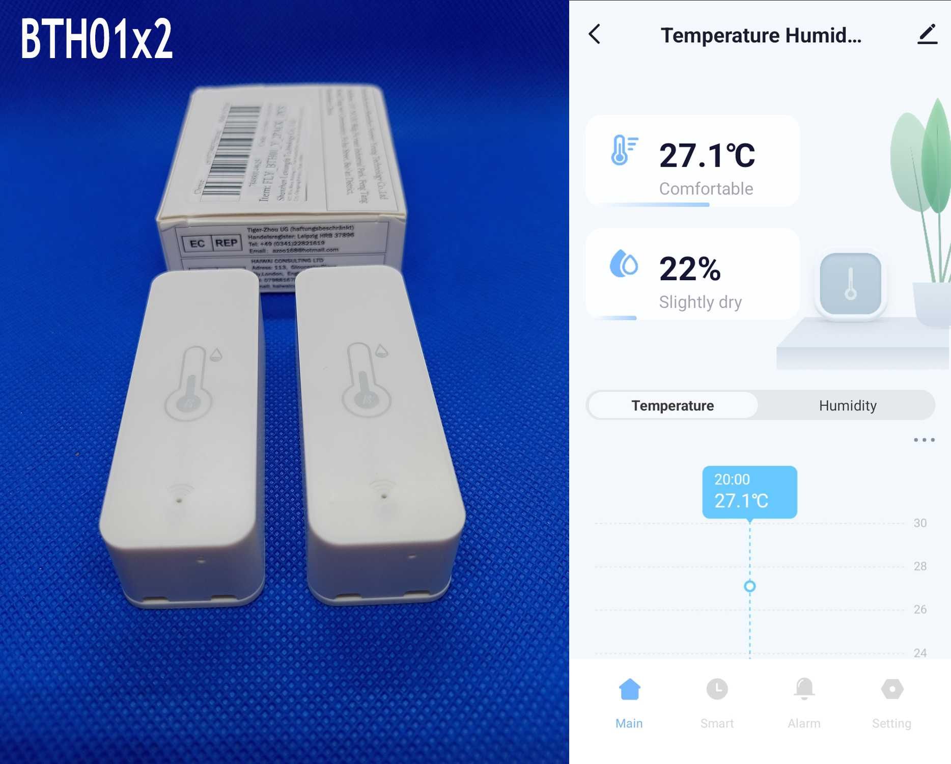 SmartLife розумний термометр гігрометр Tuya