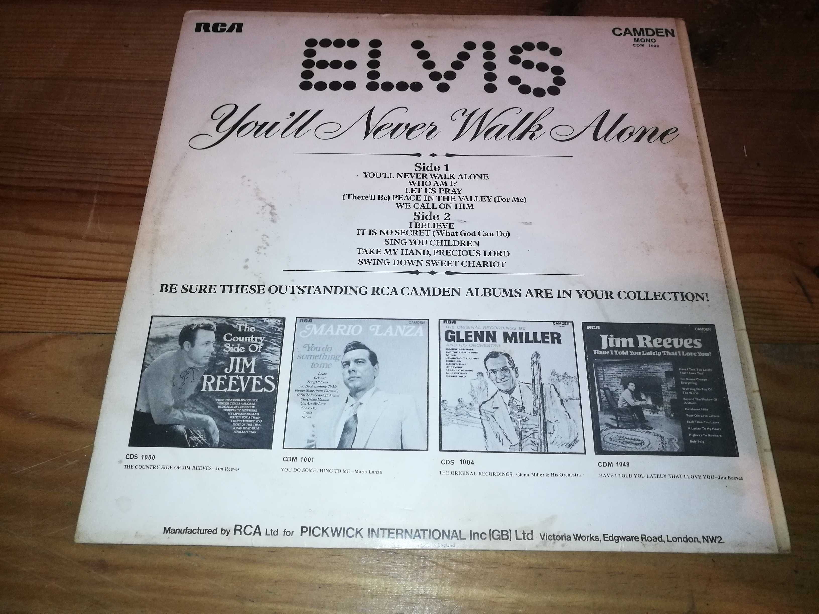 Elvis Presley  - You’ll Never Walk Alone LP