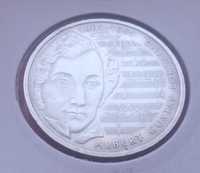 Moneta srebrna 10 marek niemieckich z 2001 roku. Srebro, ładna.