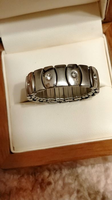 Oryginalna obrączka stal chirurgiczna duży rozmiar