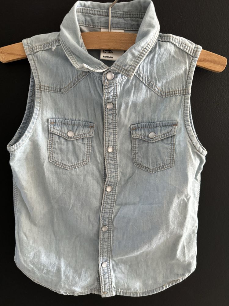 H&M koszula jeansowa, cotton,rozmiar 110