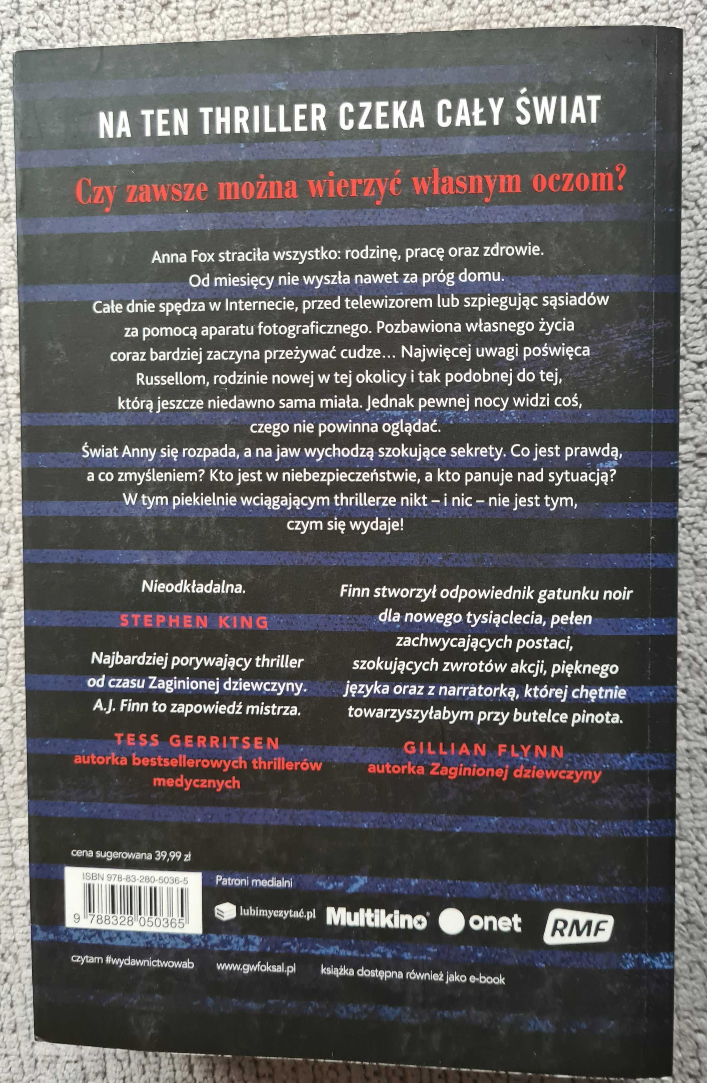 Książka: "Kobieta w Oknie" A.J. Finn