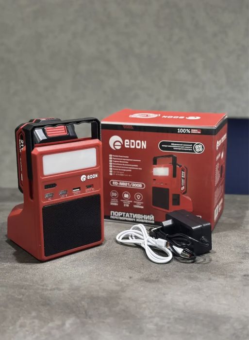 Інвертор акумуляторний Edon ED-NB21/300B, 300Вт для батарей Makita 18B