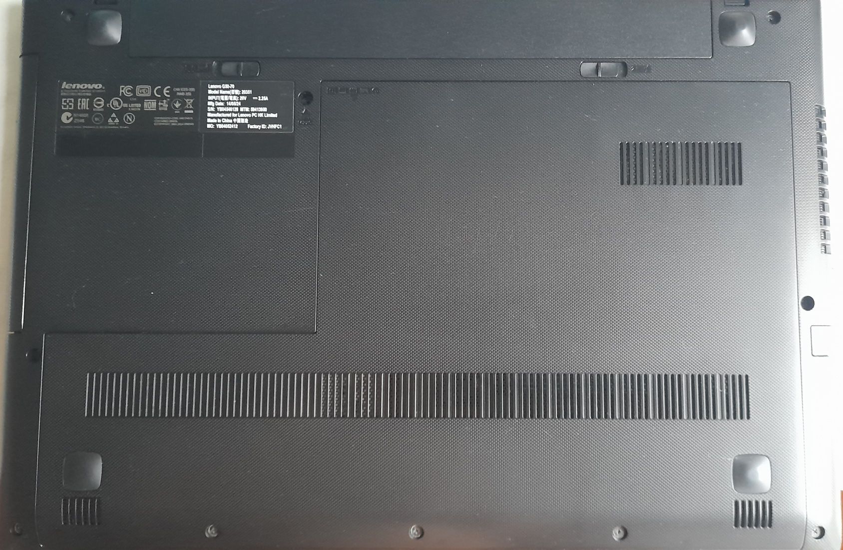 Lenovo G50-70 4gb RAM HDD 500