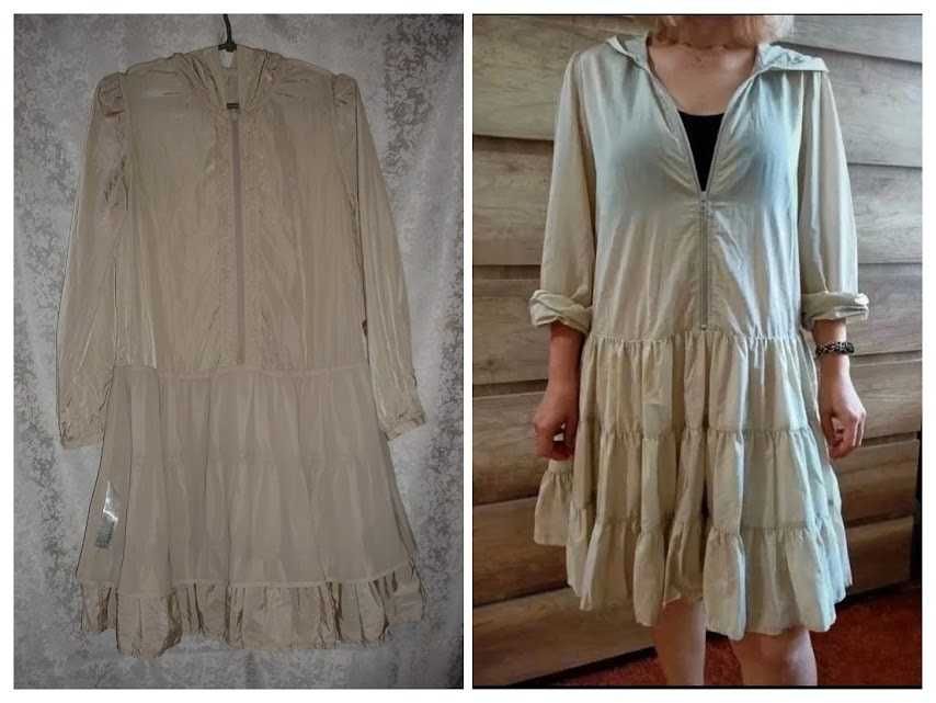 ПЛАТТЯ/сукня S-ка літня, легенька. ZARA. З капюшоном. НОВА. Оригінал.