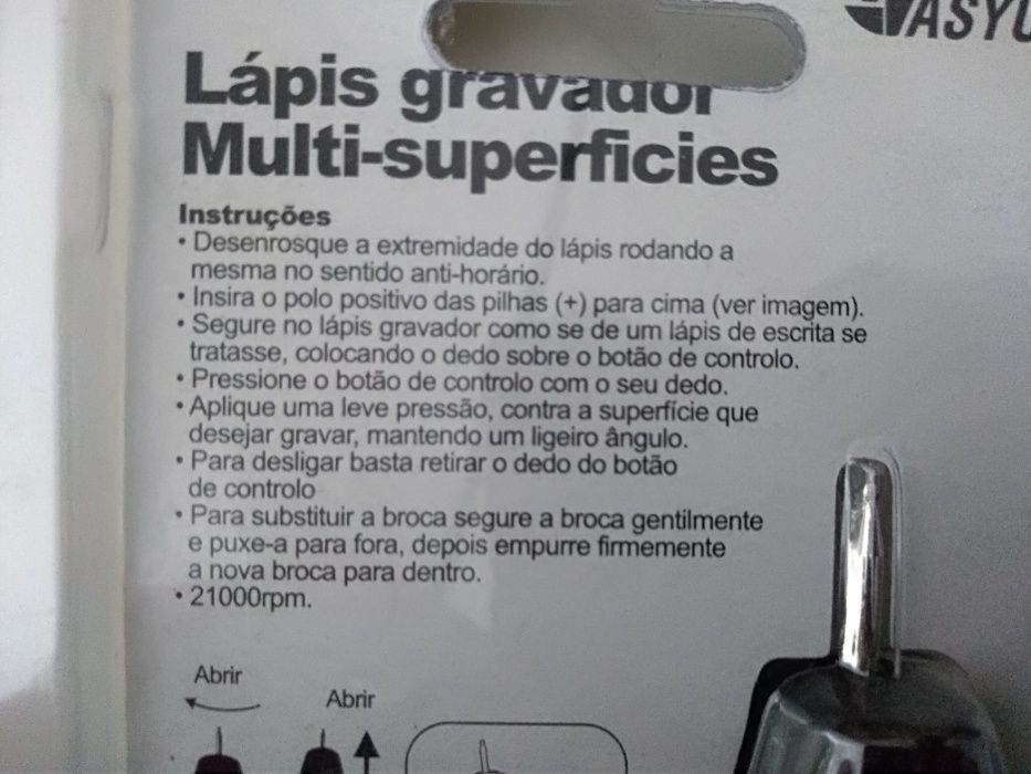 Lápis gravador multi-superfícies