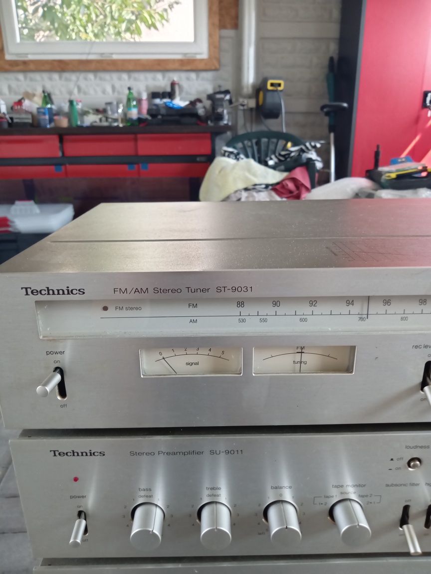 Wieża Technics -Przed wzmacniacz Końcówka mocy,Tuner
