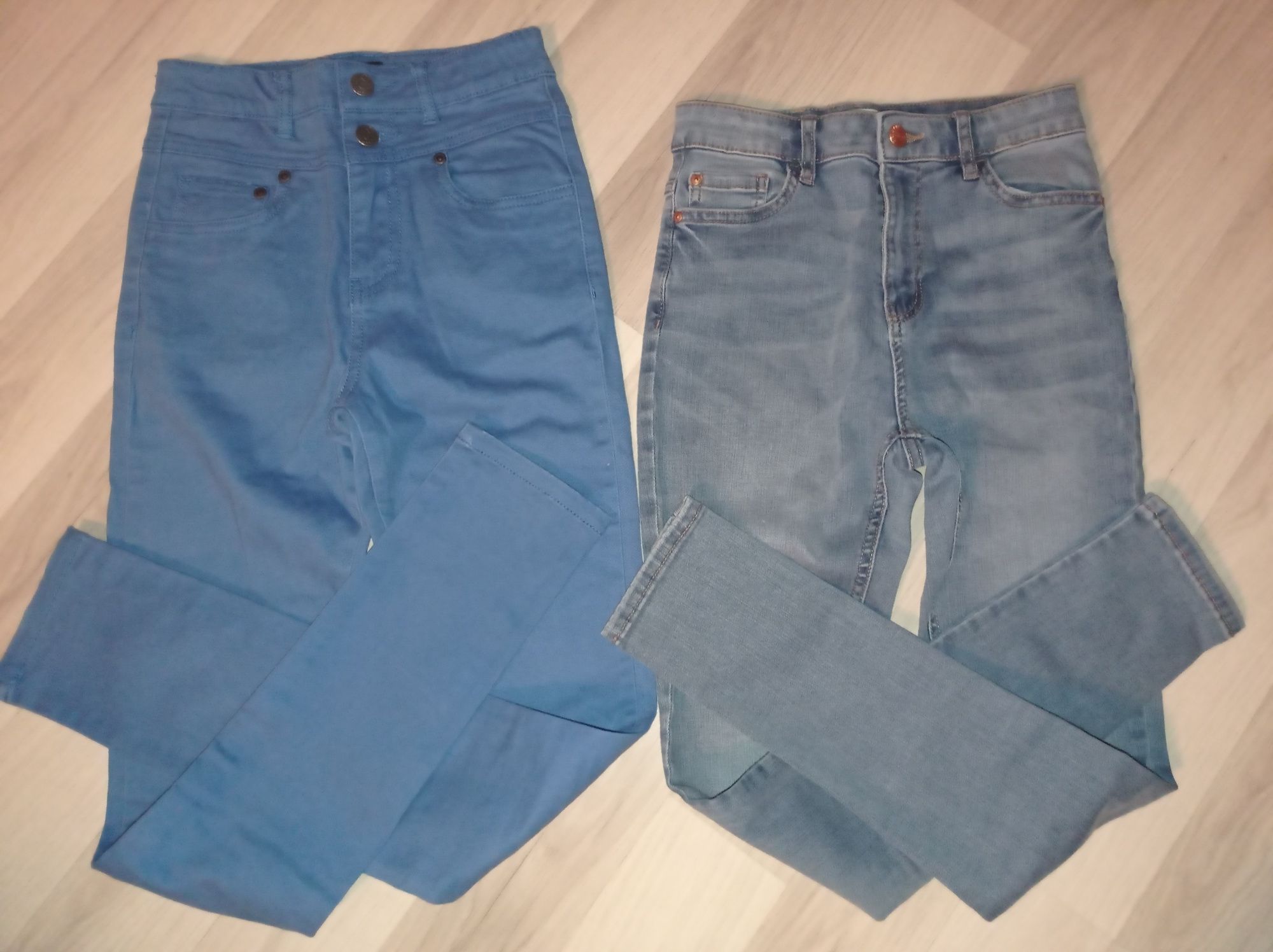 Zestaw wiosna 146/152 kurtka jeans Benetton j.nowa_spodnie