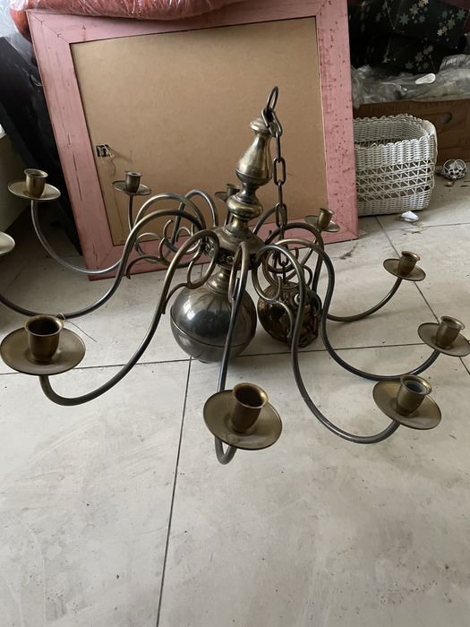 Świecznik wiszący, żyrandol na świeczki, wyjątkowy