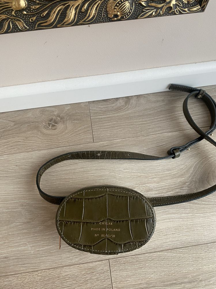 Chylak torebka nerka jak nowa kolor khaki