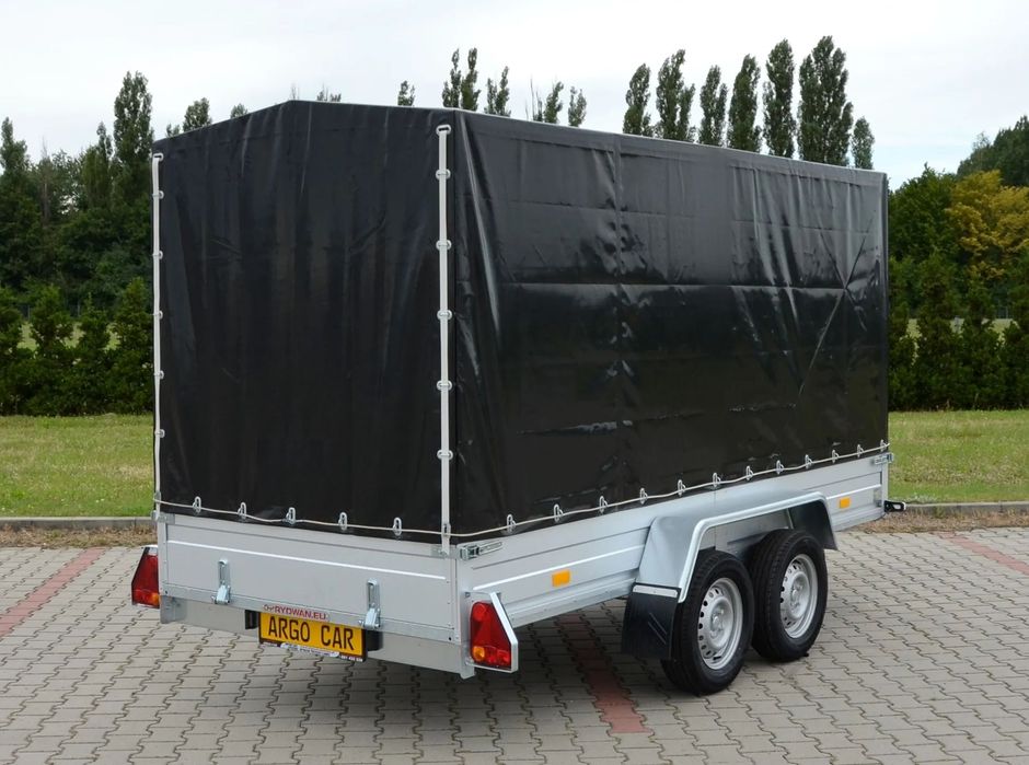 Rydwan przyczepa dwuosiowa, tandem na kat. „B”,  przyczepka spawana wyłącznie z profili zamniętych, 2-osie, dwuosiowa