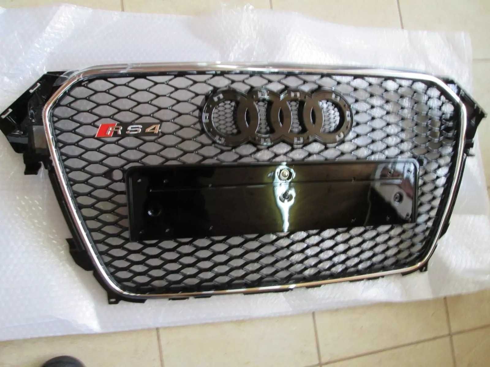 Atrapa Grill Audi A4 B8 2012/2015 styl RS4 BLACK  Wysyłka gratis