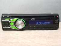 Radio samochodowe JVC KD-R332 CD z MP3 AUX, Bluetooth 4x50 RCA zielone