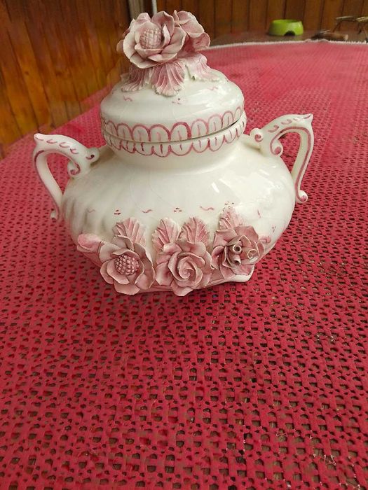 Stara zabytkowa niemiecka stylowa waza na poncz