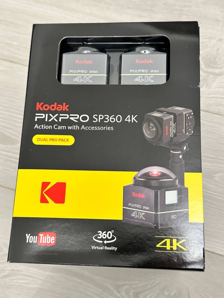 Gopro экшн камера KODAK pixpri SP360 4K DUAL pro pack