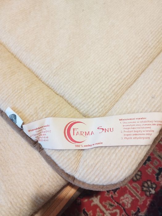 Materac nawierzchniowy -150/200 czysta wełna wielbłądzia