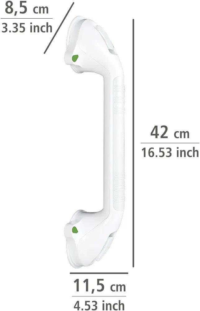 Uchwyt łazienkowy SECURA na przyssawki - poręcz do łazienki, 42 cm, WE