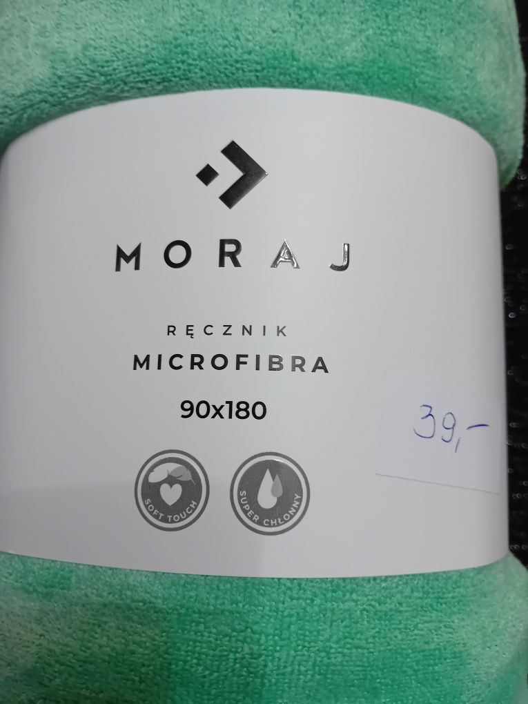 Moraj- Ręcznik mikrofibra 90x180. Miętowy.
