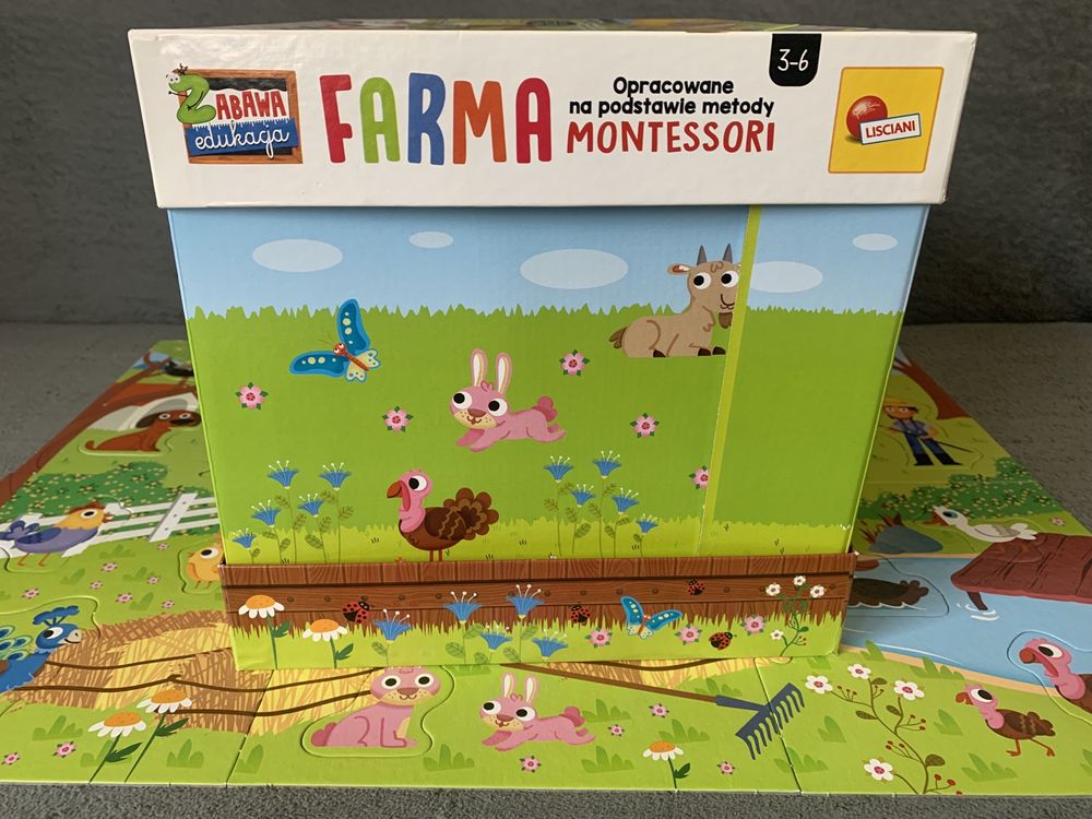 Układanka Lisciani Montessori Farma