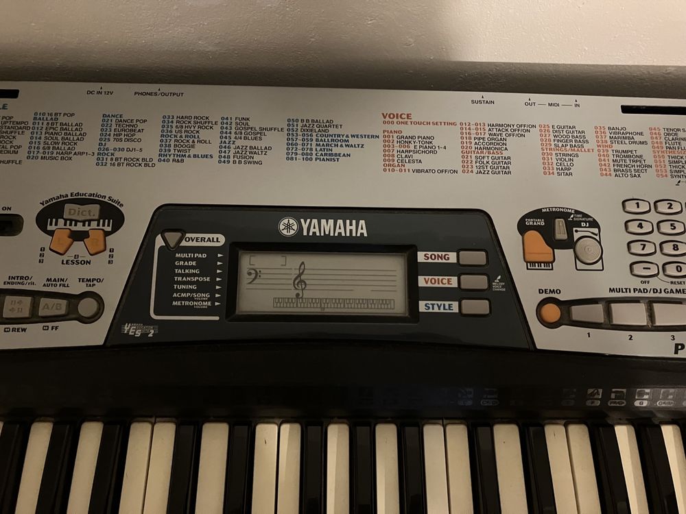 Orgão Yamaha PSR 175 Keyboard