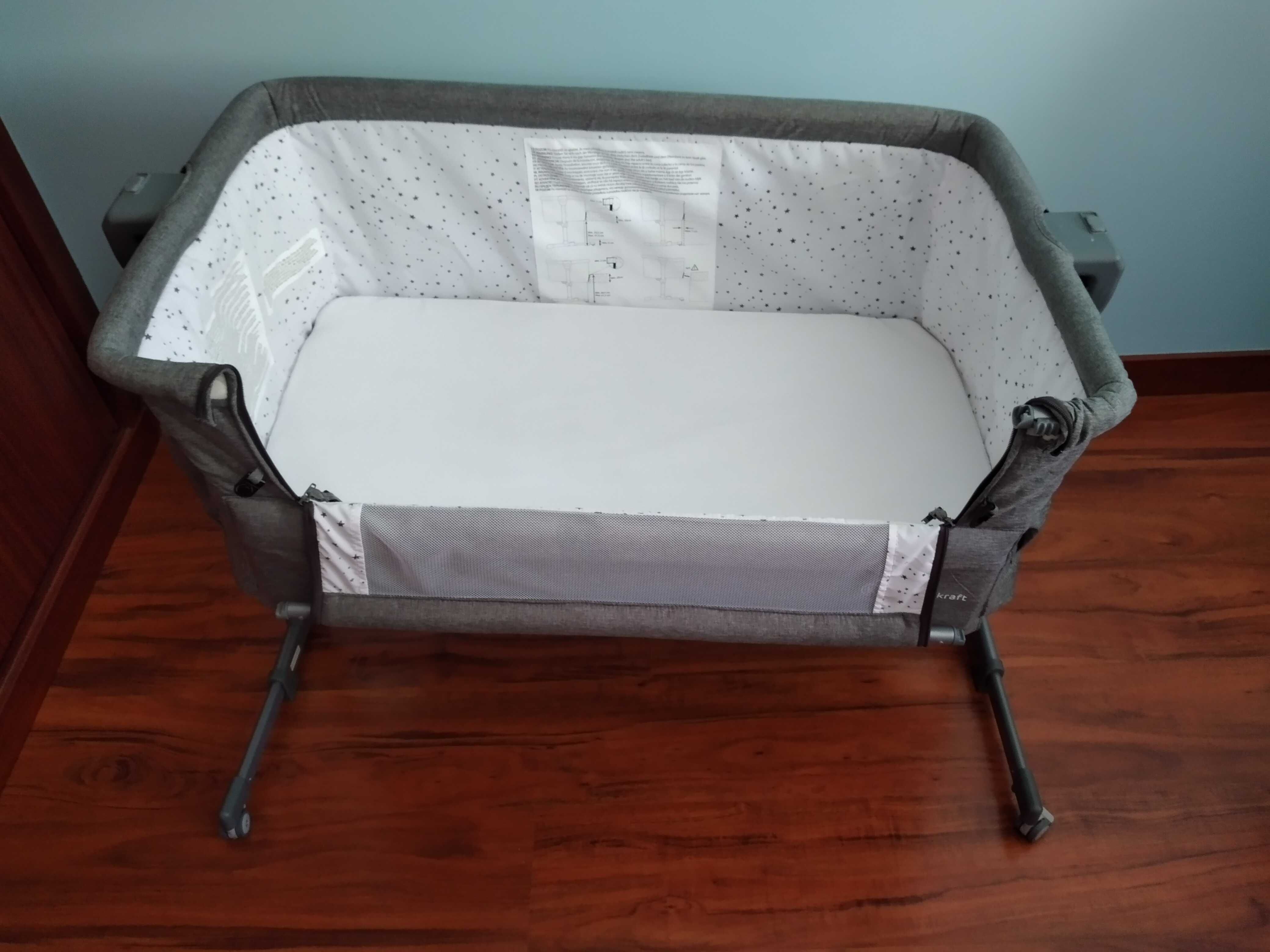 Berço KINDERKRAFT Neste Up Grey (98x69x84,5 cm)