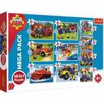 Puzzle 10w1. Strażak Sam. Poznaj ekipę ratunkową Strażaka Sama. Trefl
