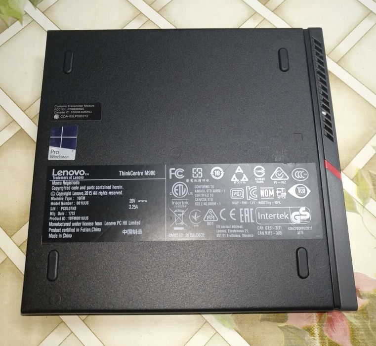 Lenovo ThinkStation M900 Tiny - i5-6500T 16GB DDR4 240GB SSD, WiFi+ BT