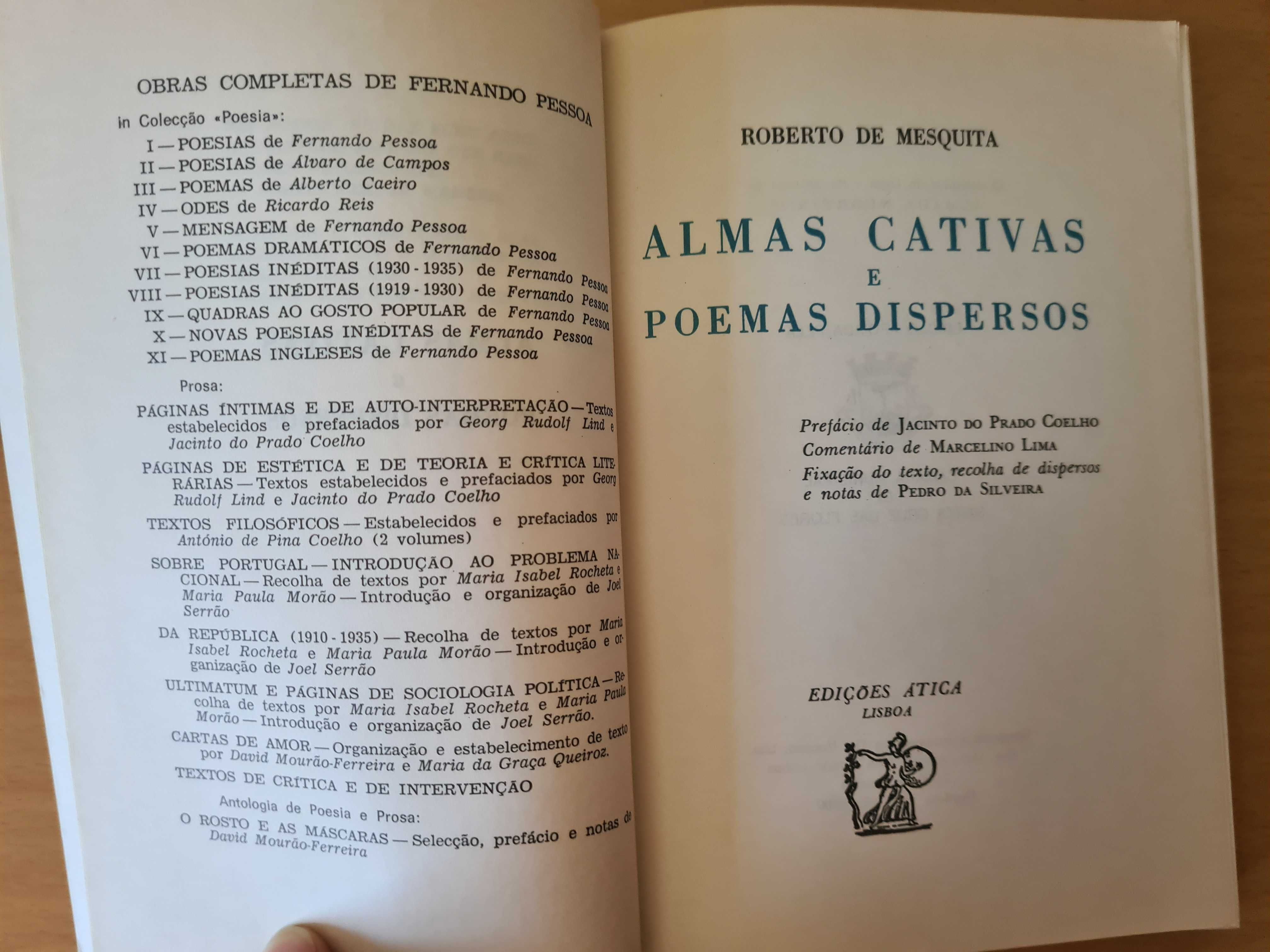 Livro "Almas Cativas" de Roberto de Mesquita