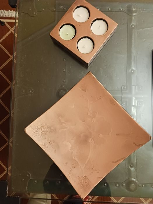 Conjunto suporte velas e prato