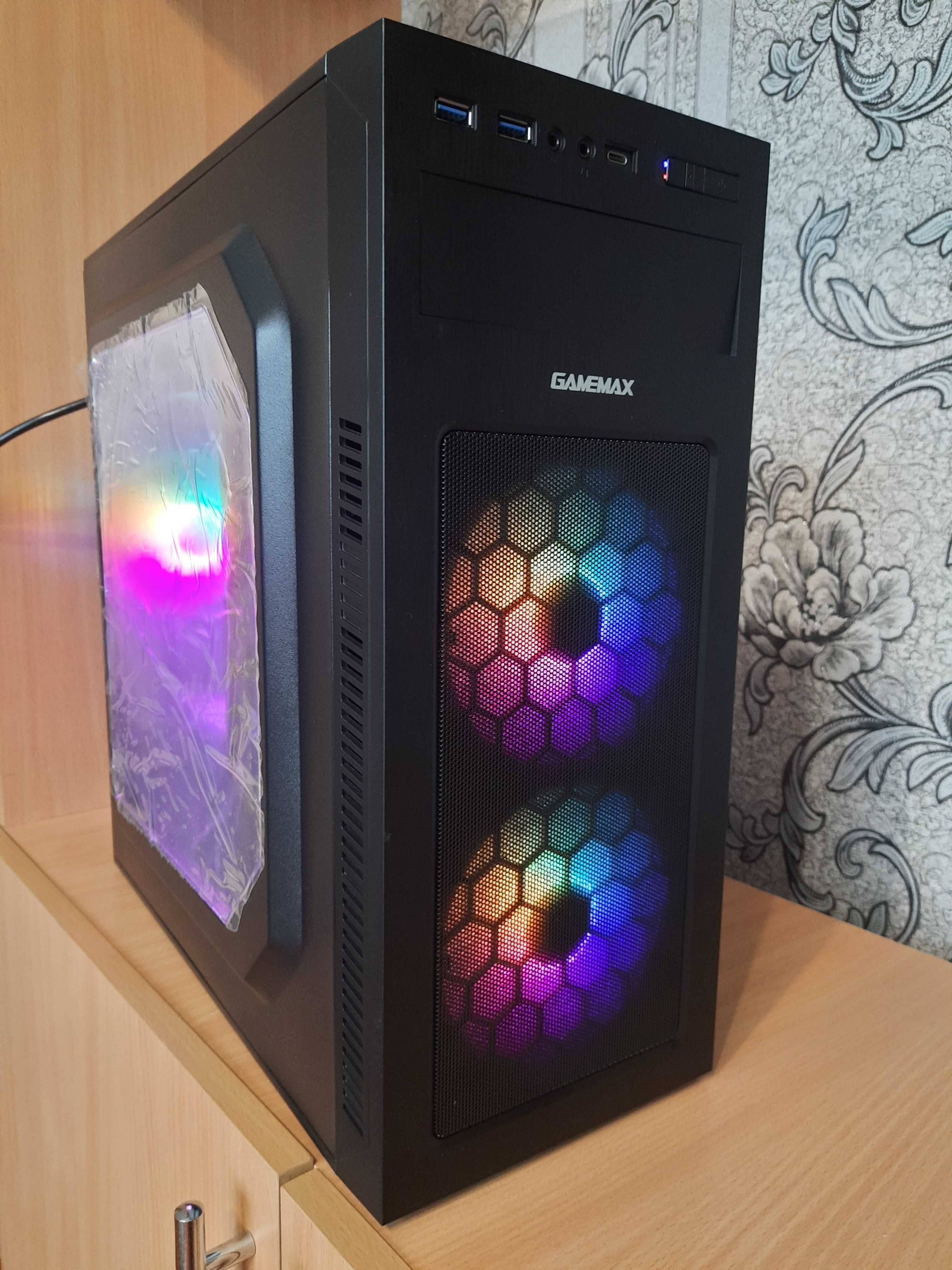 Ігровий комп'ютер ПК Ryzen 5 3400G+RX580 8Gb+16Gb DDR4+SSD NVMe+HDD