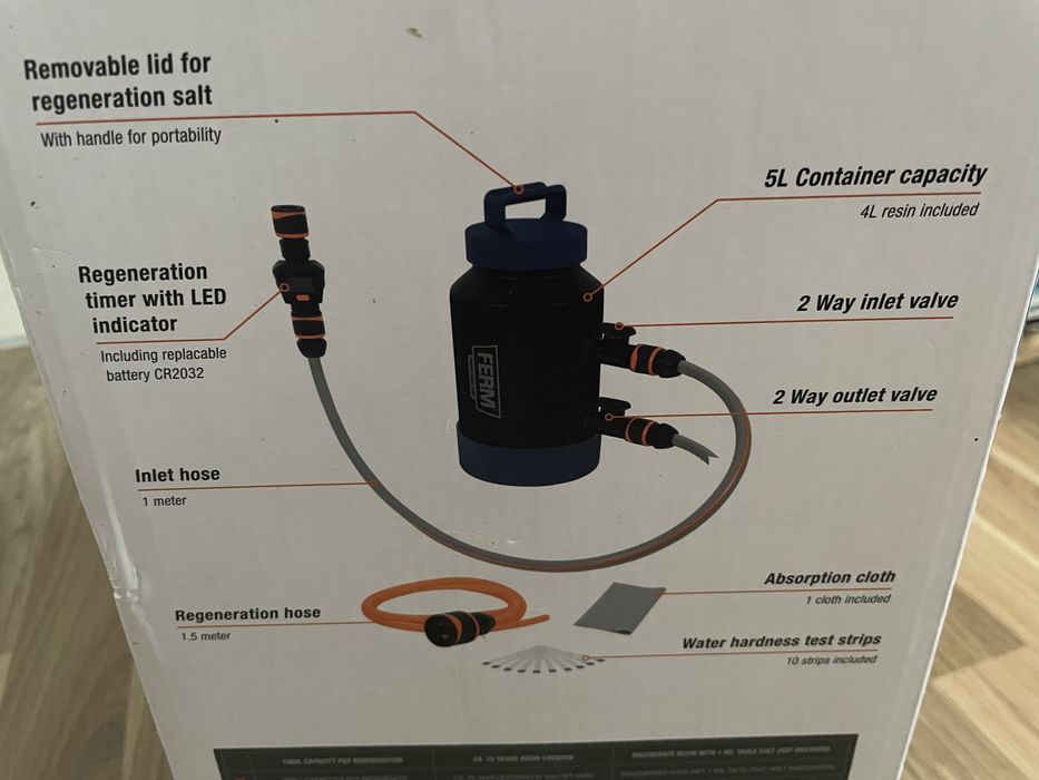 Ferm zmiękczacz wody, nowy