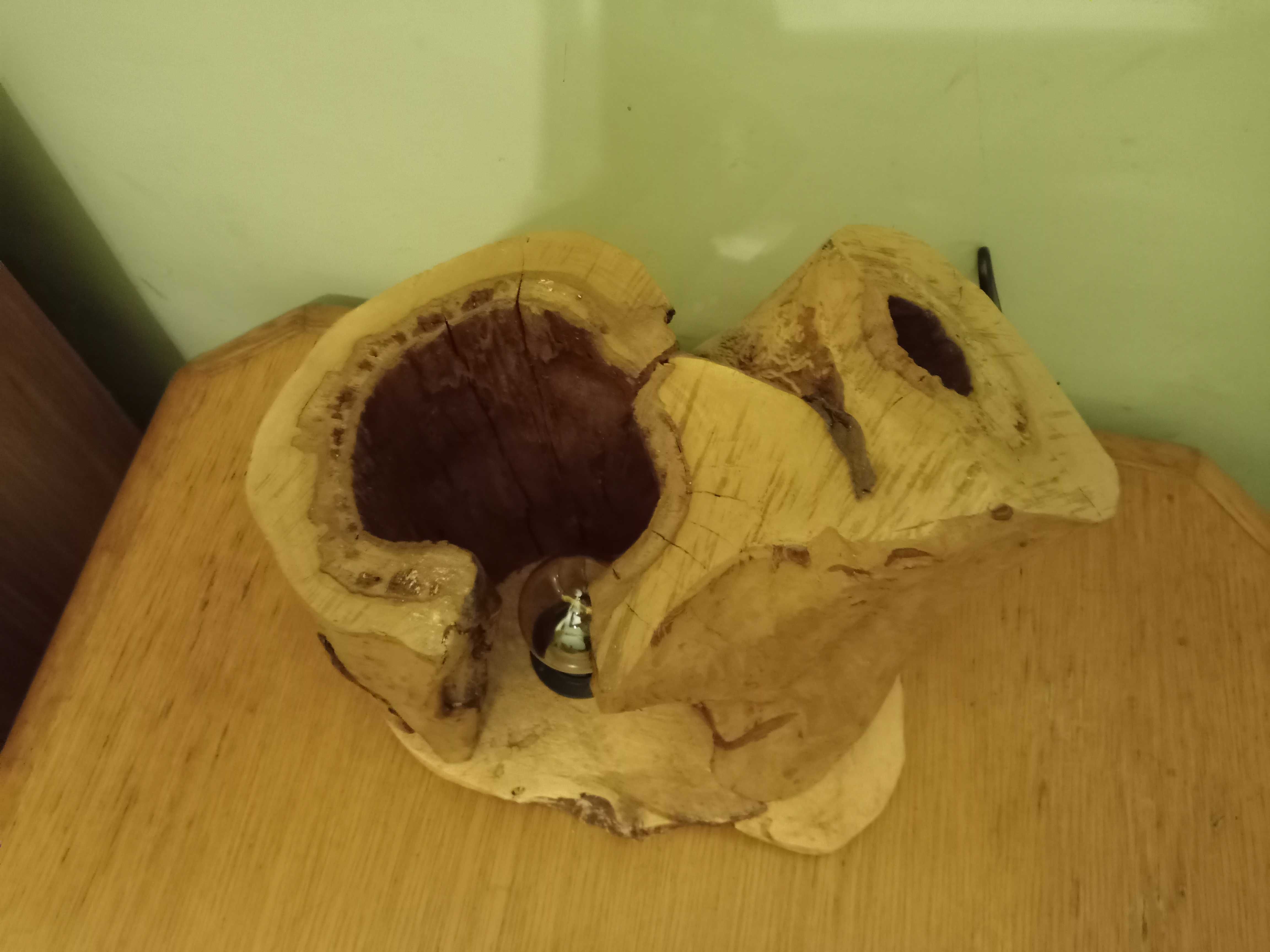 Lampa  drewniana