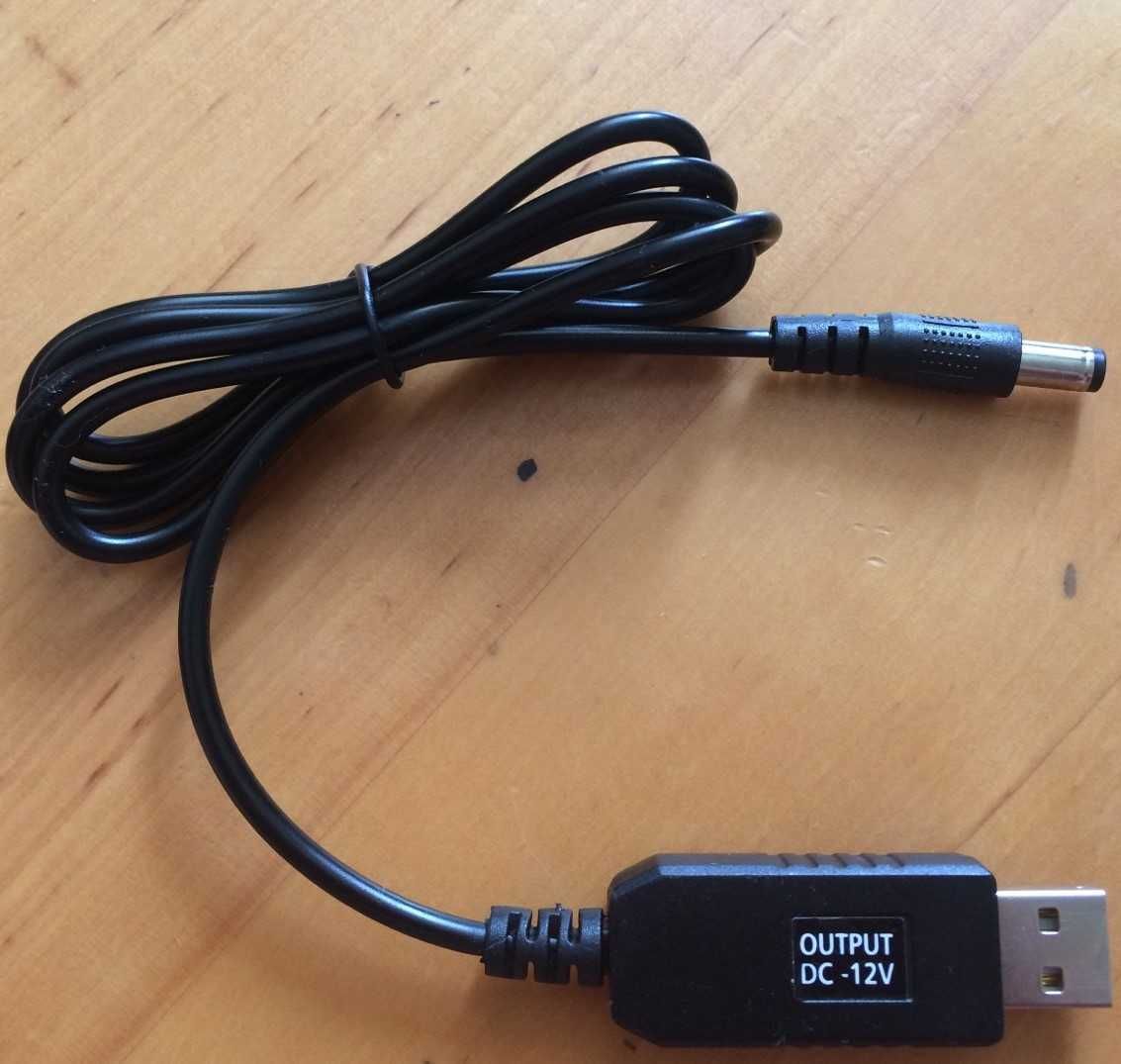 USB-кабель FONKEN для роутера DC 12V, 5,5х2,1  від павербанку