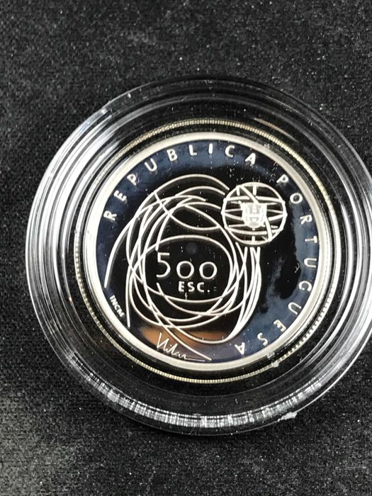 500 Escudos 2001 Prata Proof - Porto Capital Europeia da Cultura