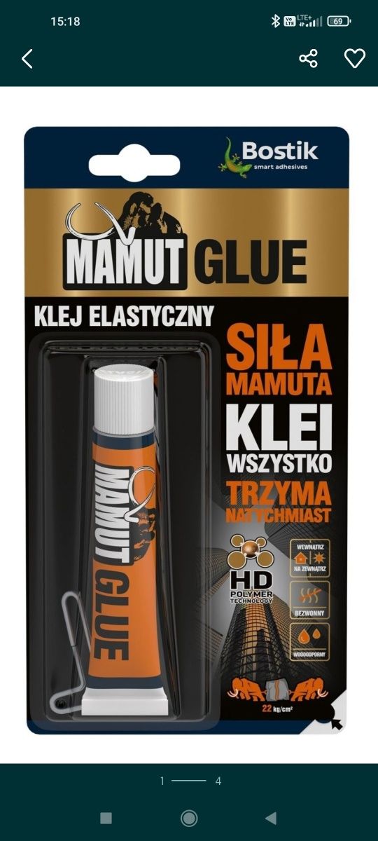 Klej mamut 25ml nowy