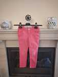 śliczne SKINNY m-ki DENIM r. 104, 3-4 latka, kolor MALINOWY spodnie