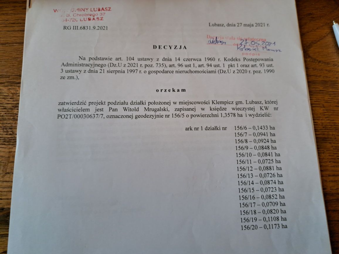 Tanie Działka budowlana w Puszczy Noteckiej Klempicz zamknięte osiedle