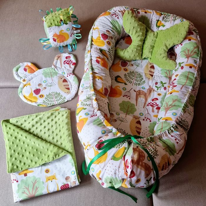 Nowy zestaw handmade - Kokon dla niemowlaka, dziecka, różne wzory